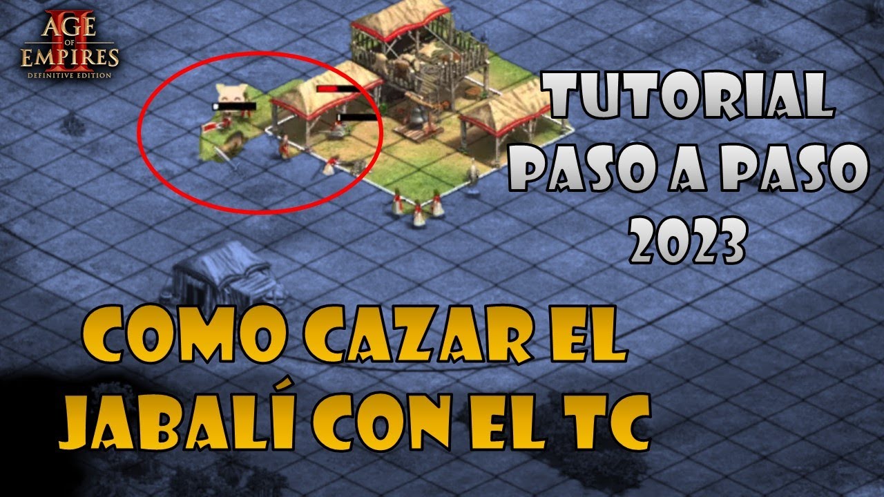 [TUTORIAL] COMO CAZAR JABALÍ CON EL TC (centro urbano) AOE2  - DEMO - Age of empires 2 DE