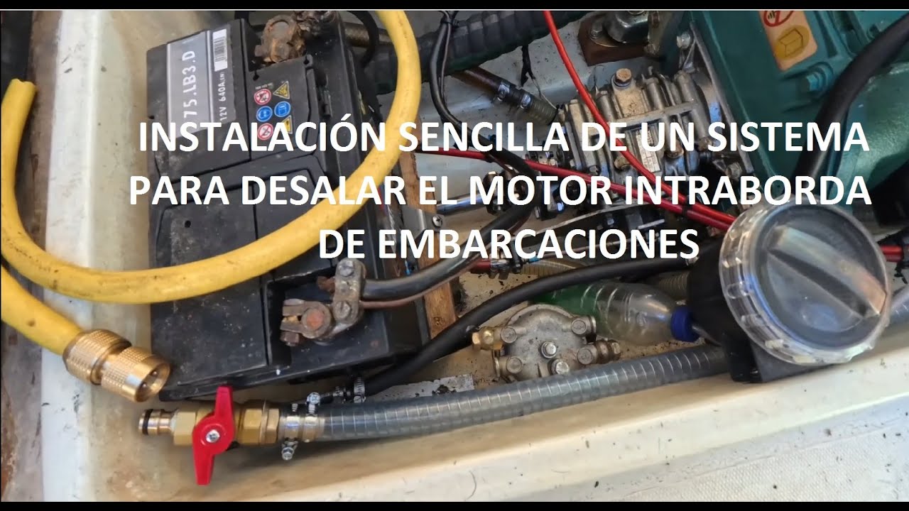 sistema para endulzar motor intraborda