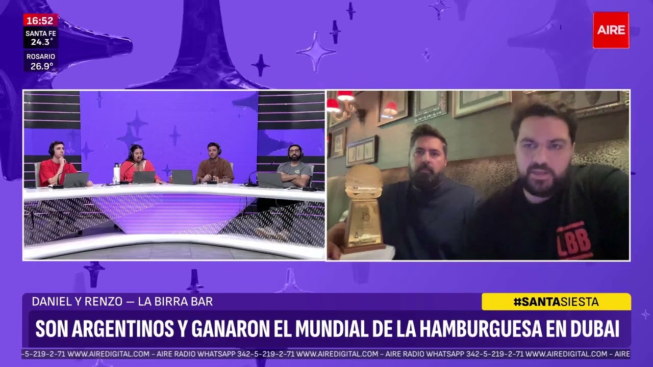 La MEJOR HAMBURGUESA del mundo es ARGENTINA 🍔🌎 🏆 | Santa Siesta