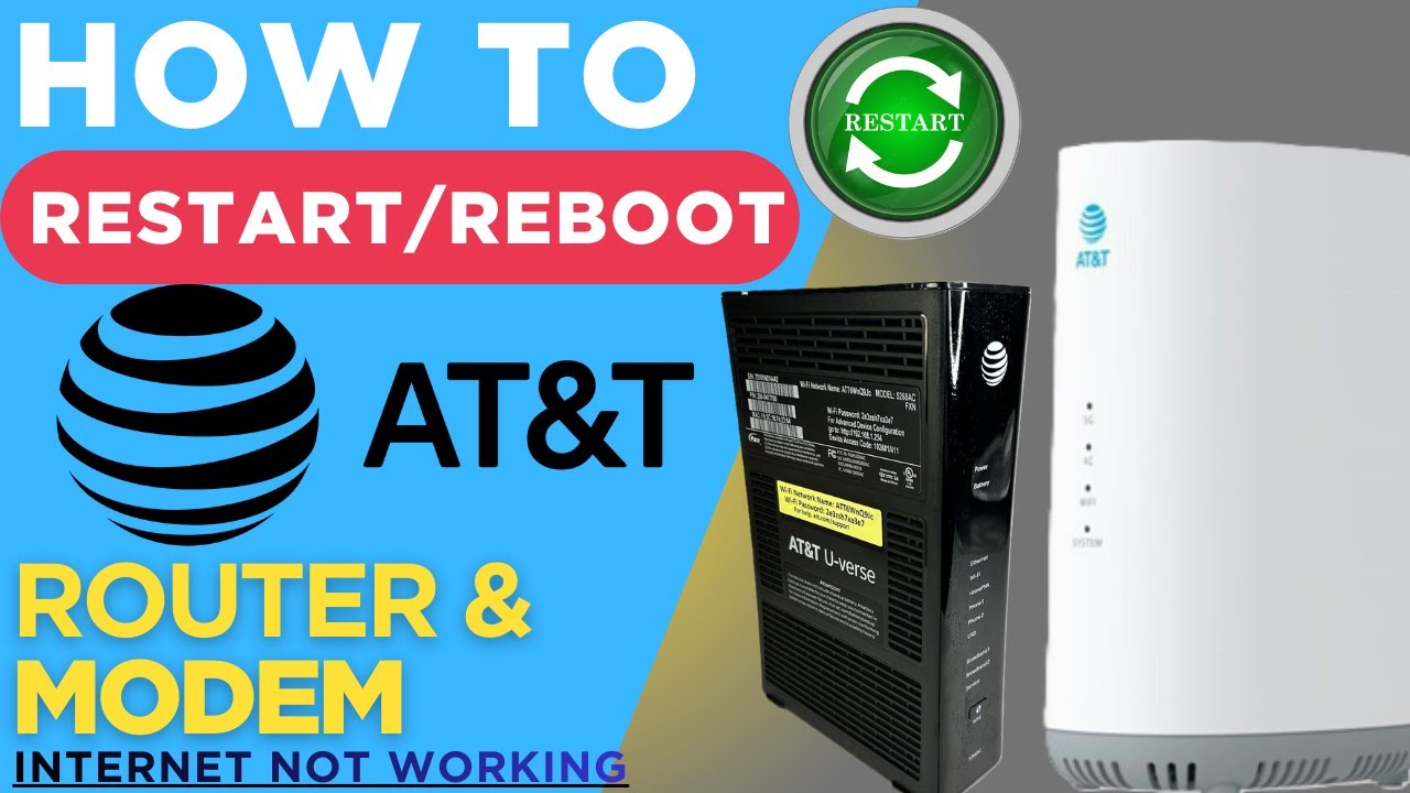 Как перезагрузить модем и роутер AT&T, чтобы решить проблему с интернетом? | Перезагрузка кабельн...