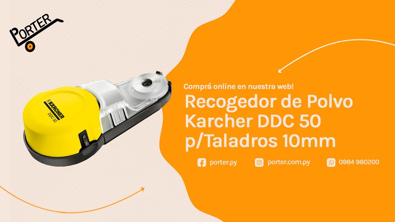 Porter.com.py - Recogedor de Polvo Karcher DDC 50 p/Taladros 10mm