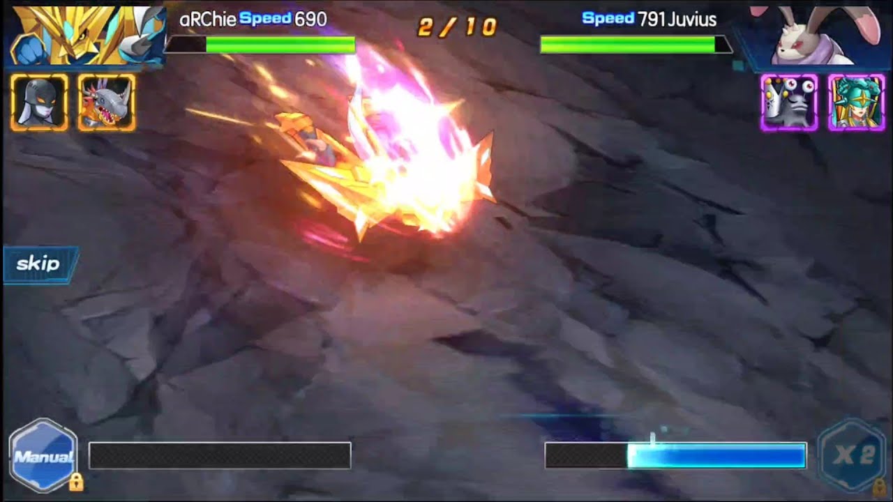 Magnamon X lawan 3 digimons | similar battle power