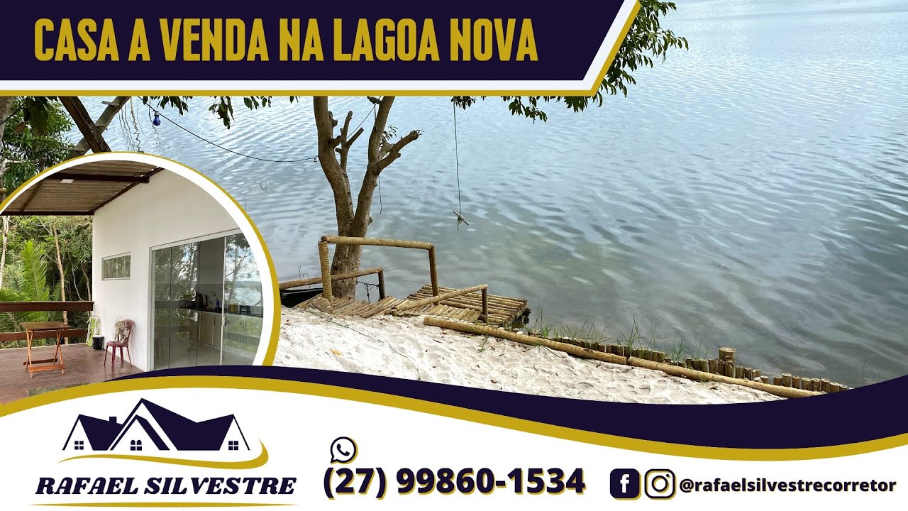🏠🏝️ CASA A VENDA NA LAGOA NOVA em Linhares ES - Área de 3500 m² com 2 Casas, 1 de frente pra lagoa!