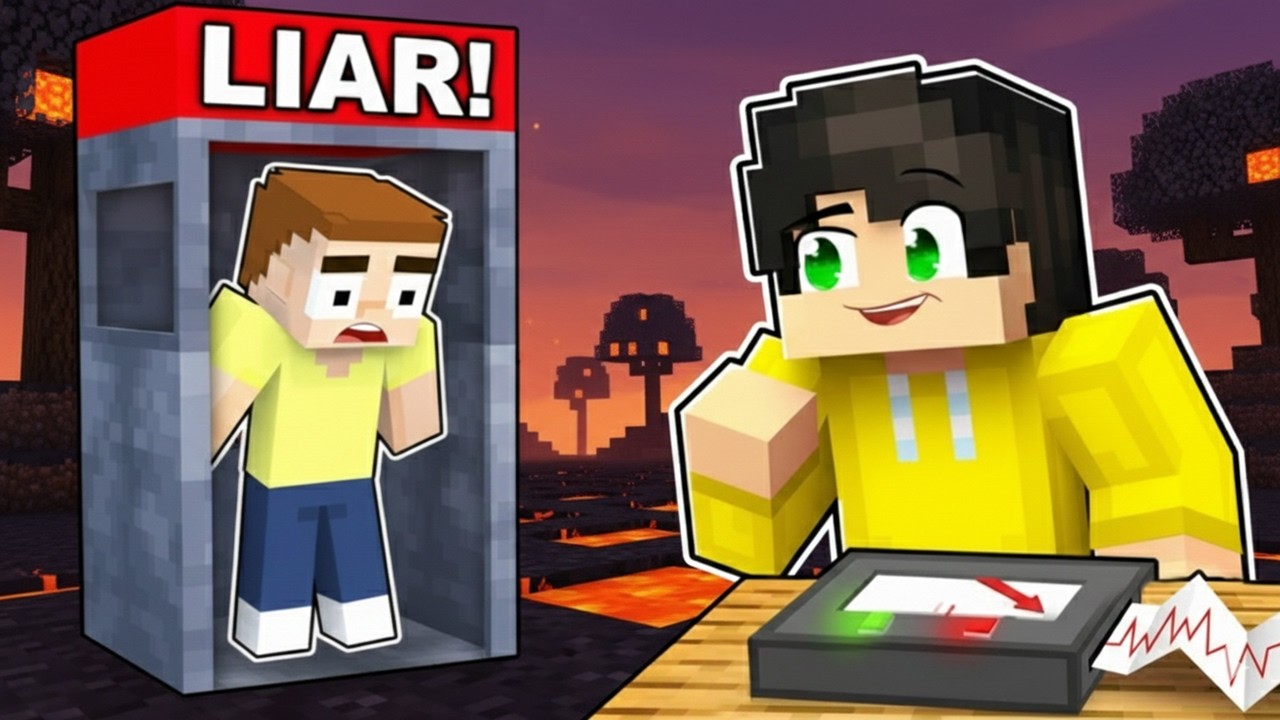 Using a LIE DETECTOR to Prank My Friend in Minecraft
