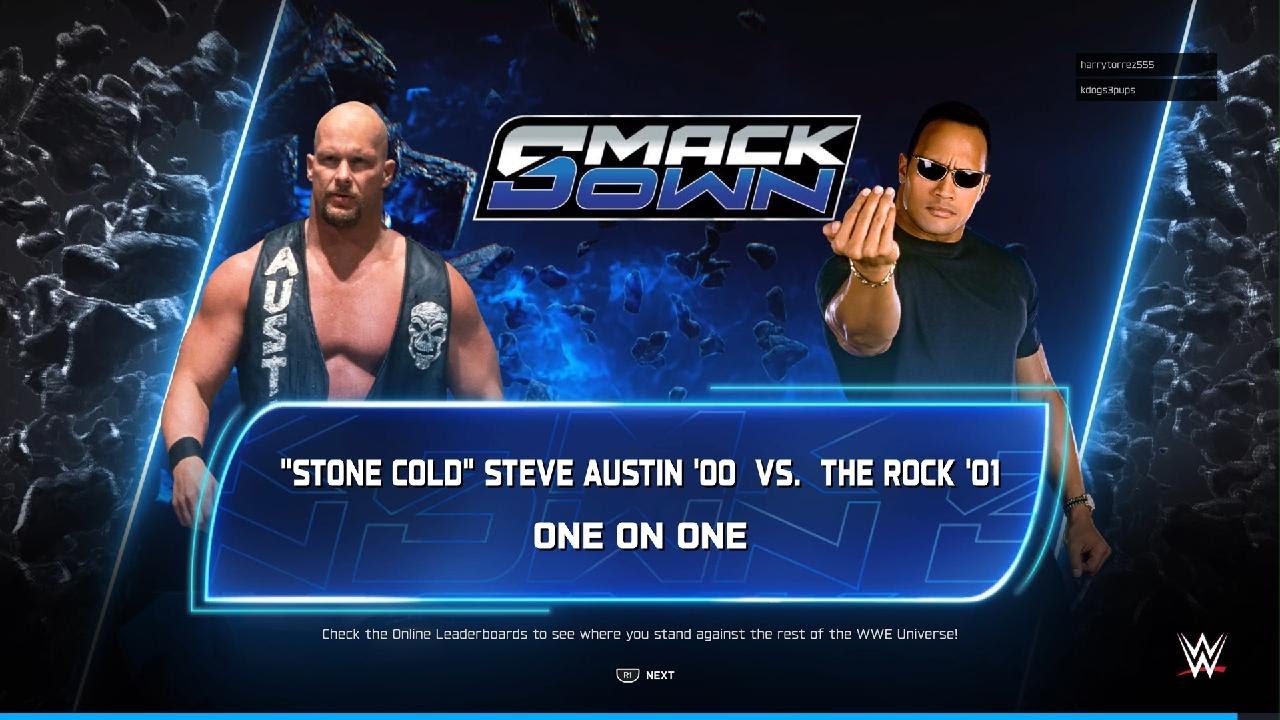 WWE 2K25 Stone Cold 00 vs The Rock 01