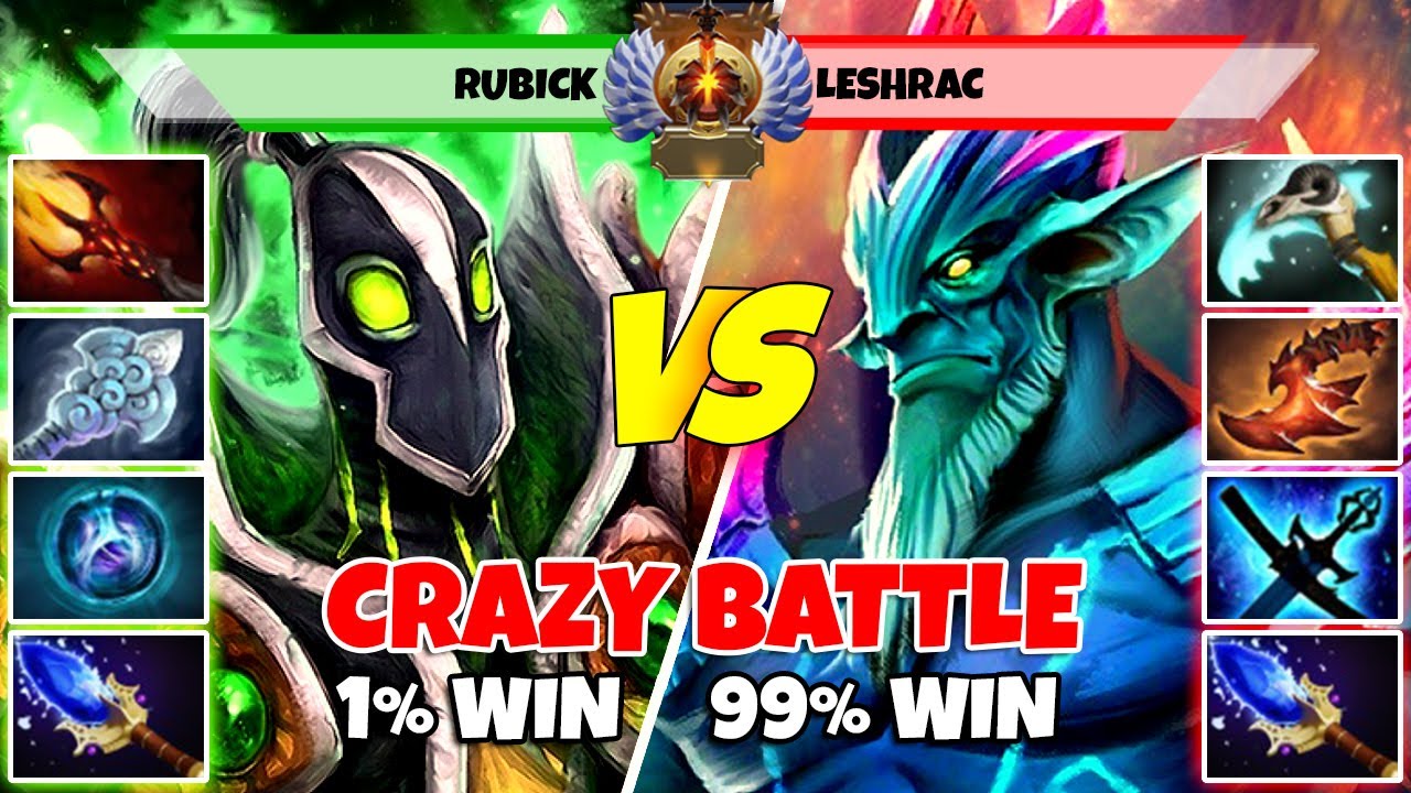 RUBICK (Off) vs LESHRAC (Mid) - Epic Battle Of Immortal Rank Dota 2 Players - Z Dota 2