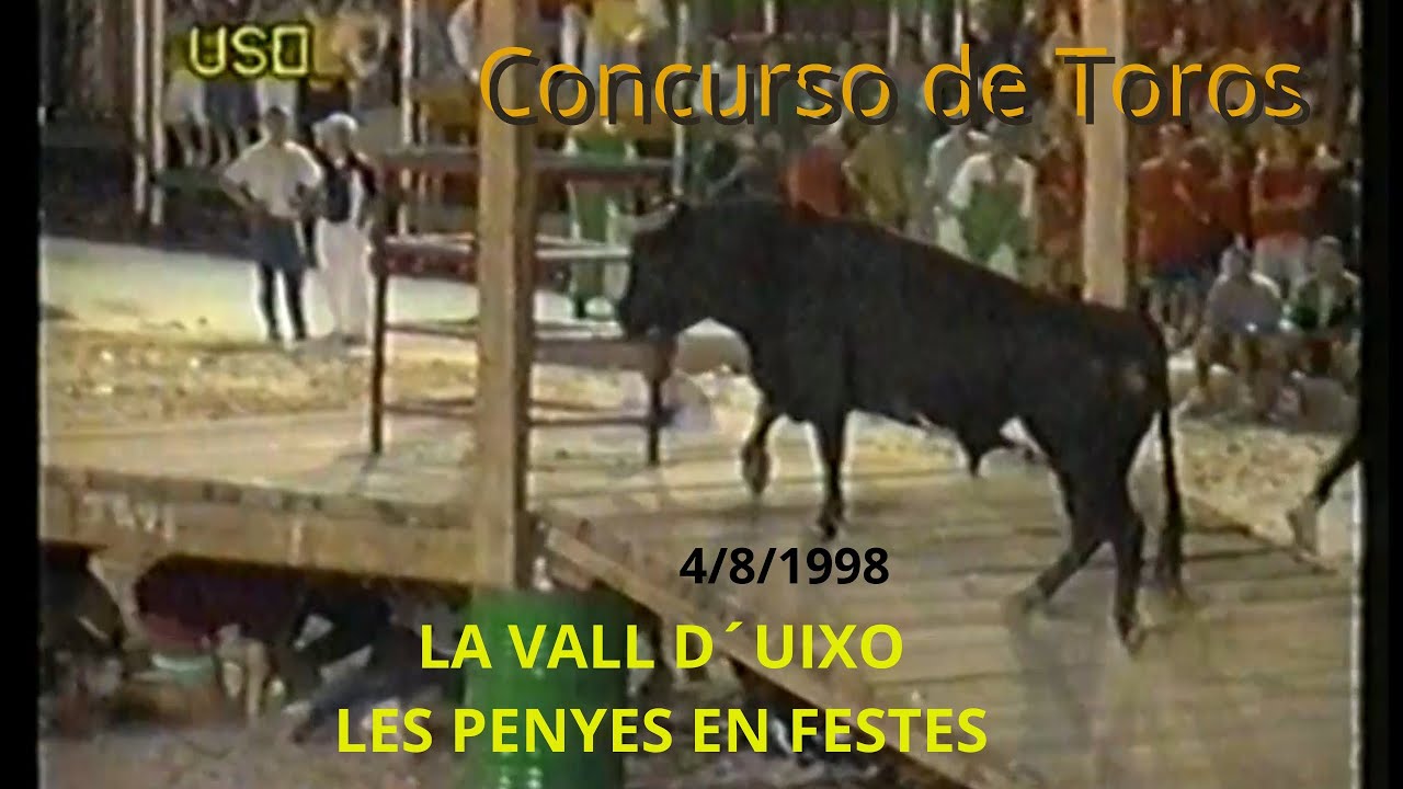 1998 08 04 LA VALL LES PENYES CONCURSO TOROS DIAGO LUCAS CHARNEGO SOLAZ PONFERRADA HORTOLA