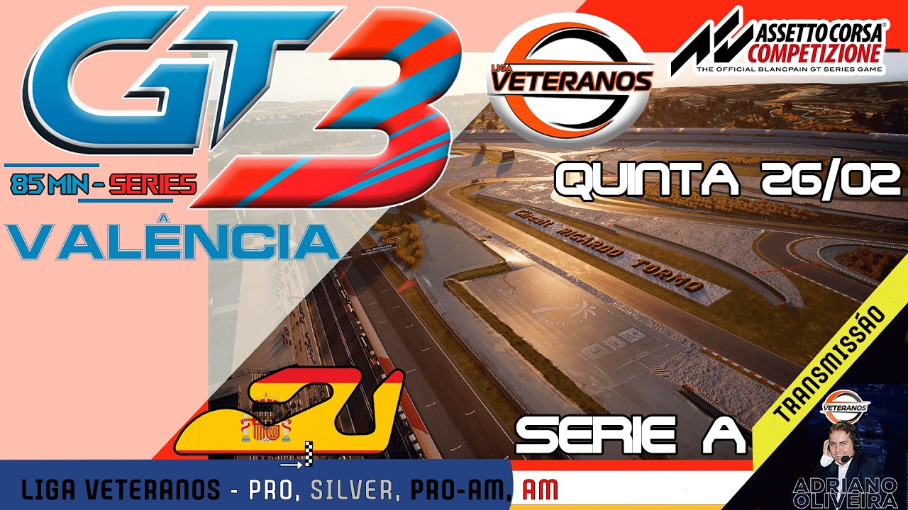 ASSETTO CORSA COMPETIZIONE / LIGA VETERANOS / LA PIAZZA  85 MIN / SERIE A / VALENCIA