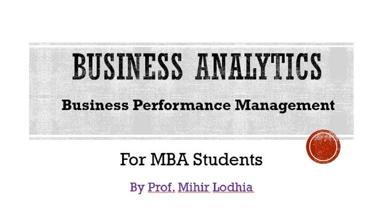 Business Performance Management - Business Performance Management Cycle, KPI & Dashboard
