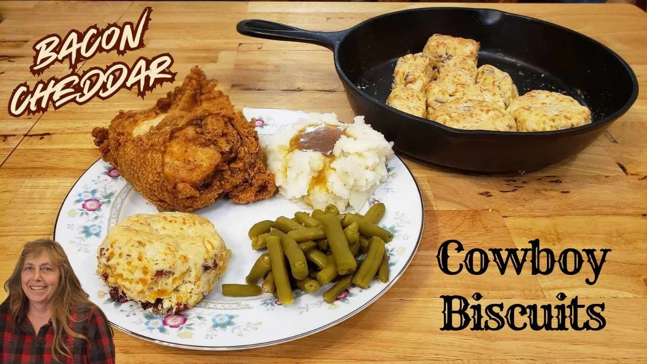 Bacon Cheddar Biscuits - 100 Year Old Recipe - Quick & Easy - The Hillbilly Kitchen