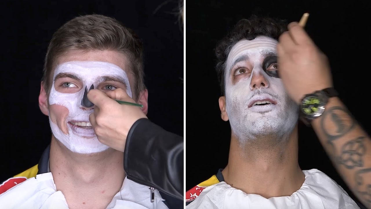 Daniel Ricciardo and Max Verstappen Día de los Muertos