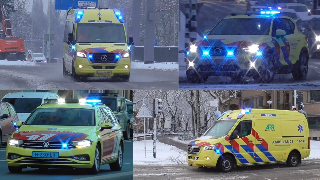 [Sneeuw][Luchthoorn][Rijopleiding] Verschillende Hulpdiensten met spoed in Rotterdam! - Januari 2026