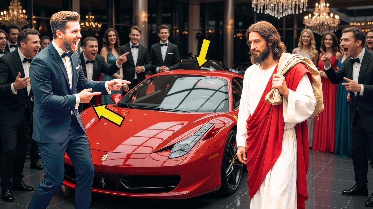 "¡TE DOY MI FERRARI SI LO ENCIENDES!" EL MILLONARIO HUMILLÓ A JESÚS DISFRAZADO... PERO FUE CASTIGADO