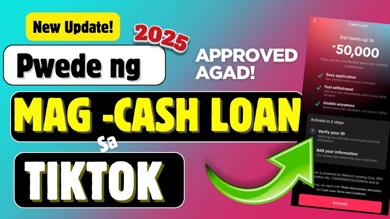 PAANO MAG CASH LOAN sa TIKTOK PAY LATER | New Loan Features Up to 50k sa 6months