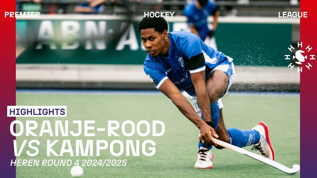 Oranje-Rood - Kampong 🏑 Tulp Hoofdklasse Heren ‘24/’25 RONDE 4 | Samenvatting