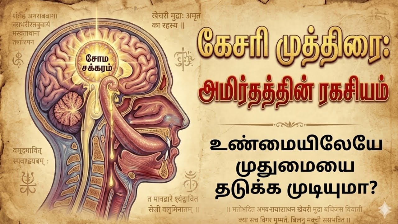 அமிர்தத்தின் ரகசியம்: கேசரி முத்ரா மற்றும் மூளையின் சந்திர கோளம் | Ancient Yogic Science