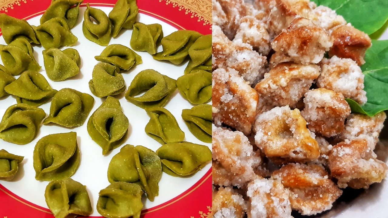 கோதுமை மாவு-பசலைக்கீரை இனிப்பு பகோடா | Spinach Sugar bites | Sugared Spinach Wheat bites | EP. 172