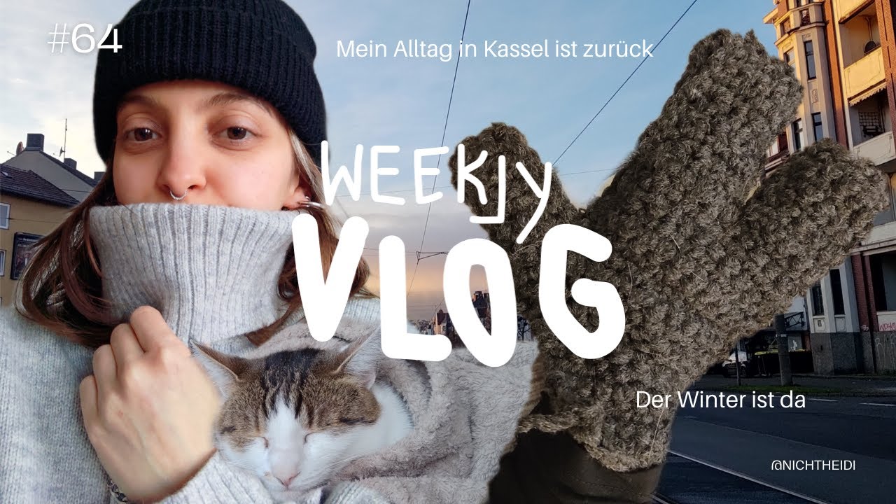 Vlog 64 – Mein Alltag in Kassel ist zurück, der Winter ist da & was sonst noch geschah! 🦝❄️🧧