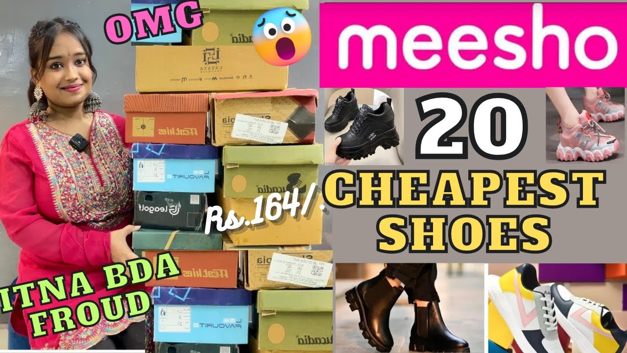 20 Meesho Huge Trendy Shoes Haul 🤭 || Omg 😳 Itna Bda Froud Ho Gya 🥵 || Under Rs.499/. || Sasta Tikau