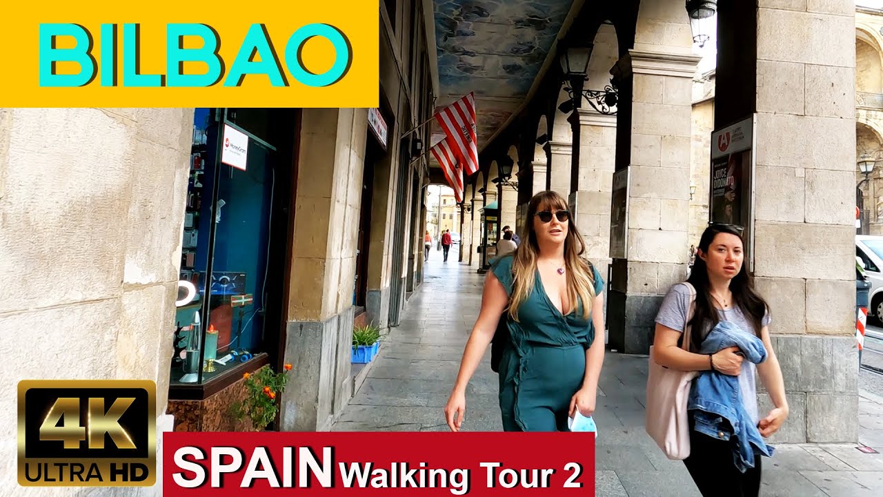 🇪🇦 Bilbao, Spain | Walking Tour 2  | 4K UHD 60fps
