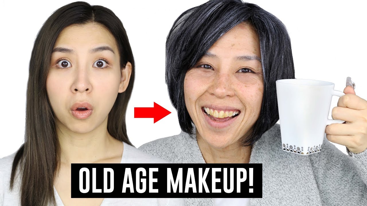 Old Age Makeup Transformation - Halloween