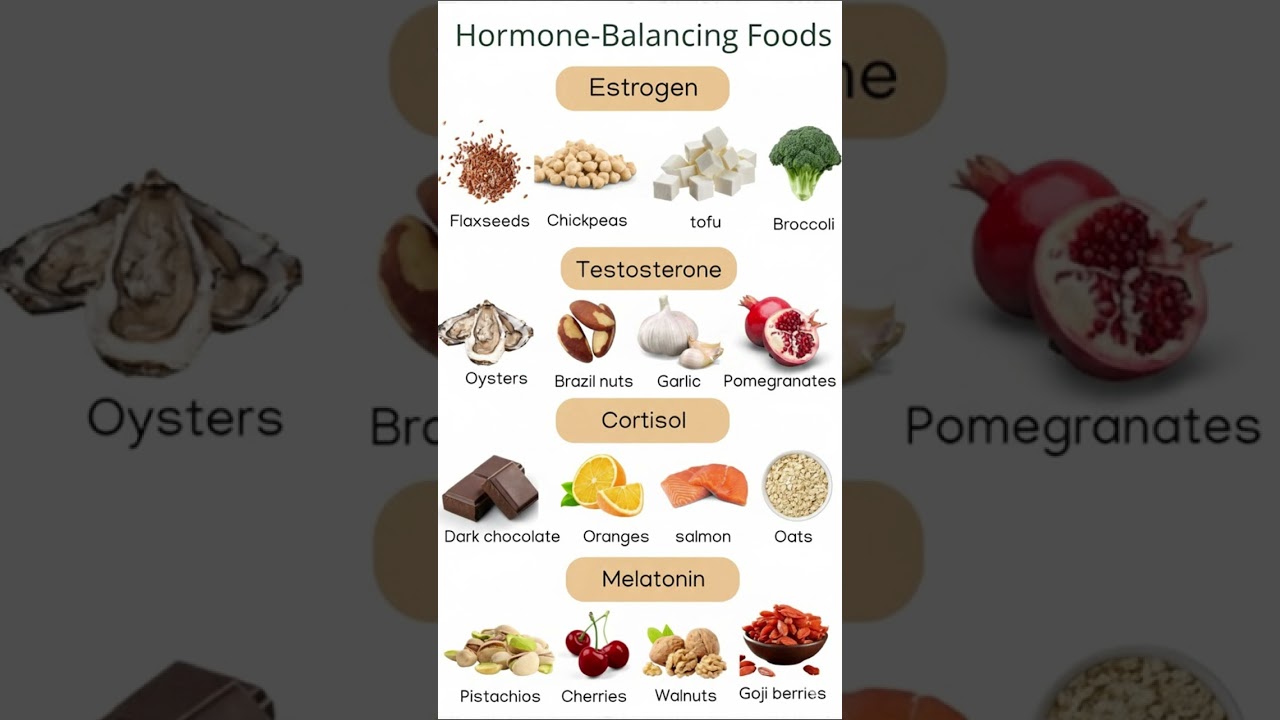 Top Hormone-Balancing Foods | Naturally Boost Estrogen, Testosterone, Cortisol 