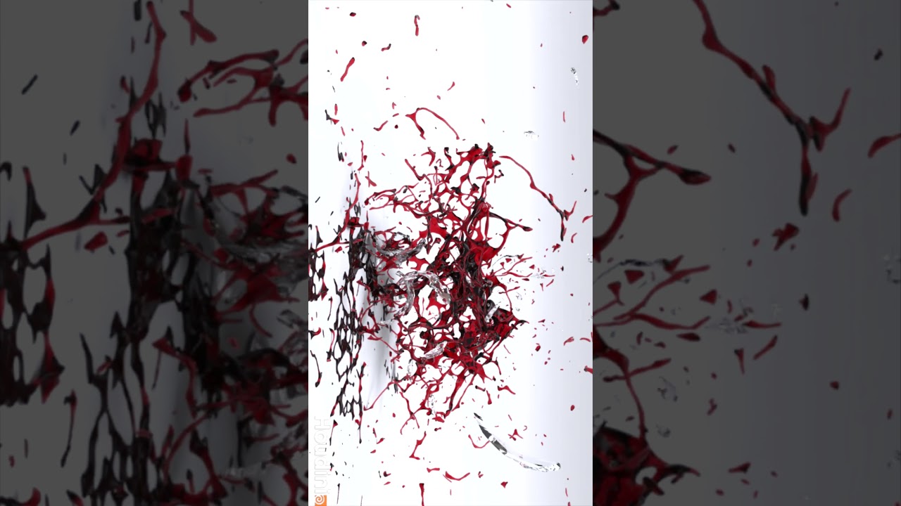 Learning Houdini Day 003 : Wine Glass Shatter #motiondesign #houdini #3d #animation #vfx  #3drender