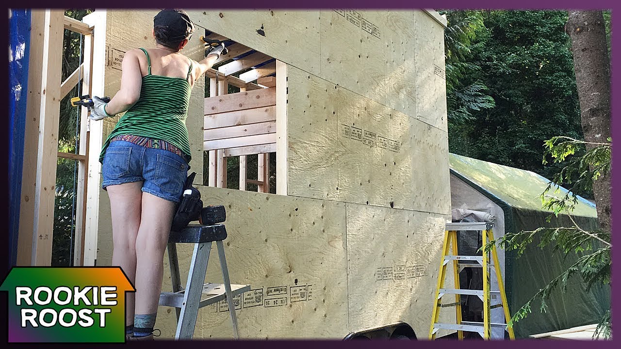 Wall Sheathing for a Tiny House