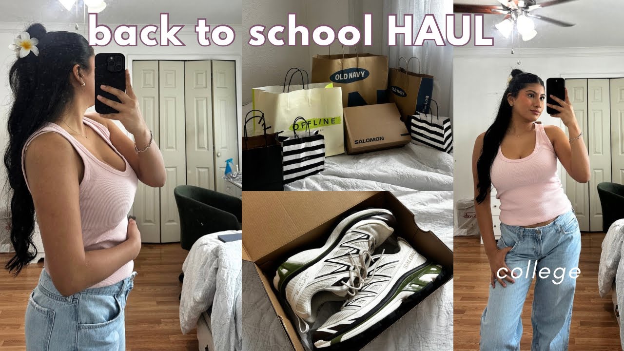 back to school HAUL *college* (shoes, new clothes & life update)
