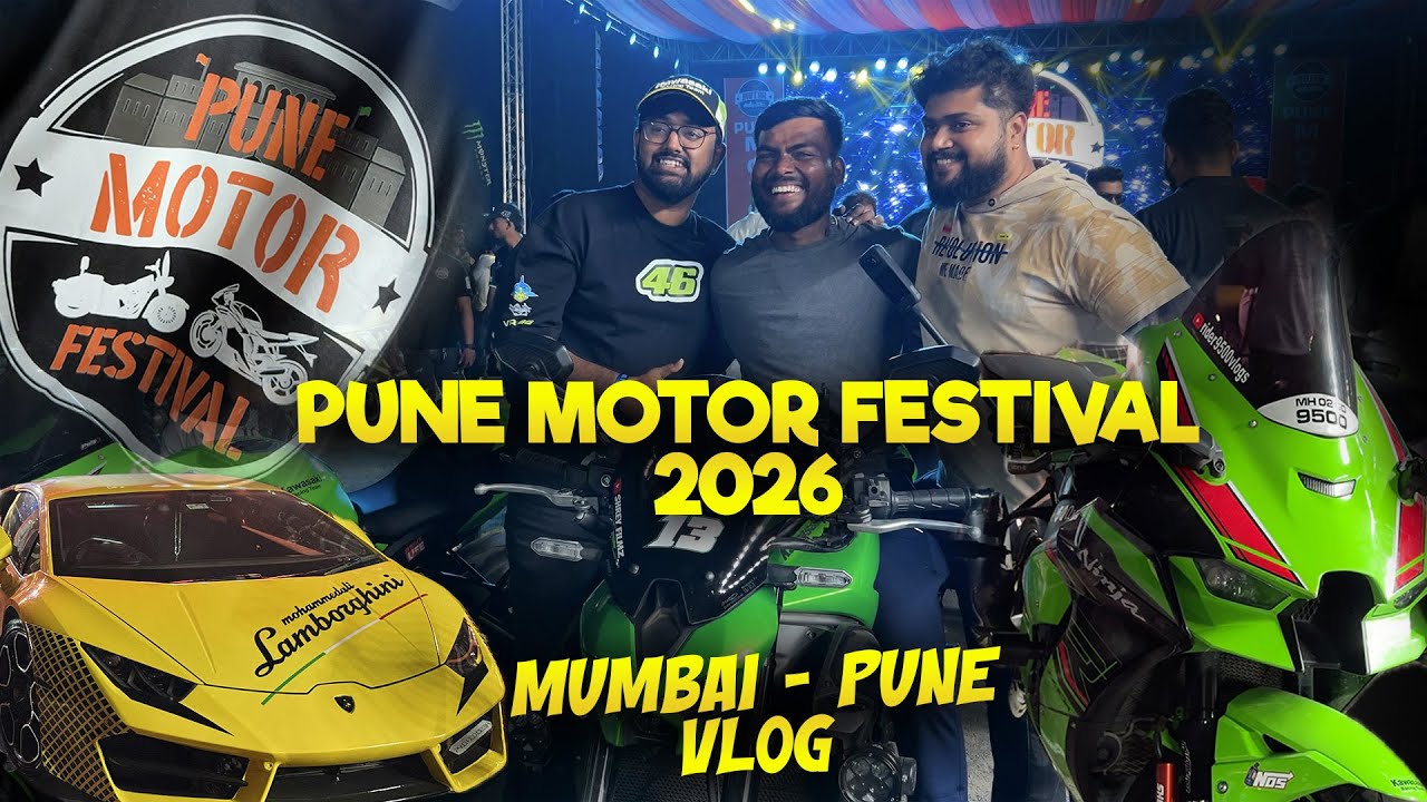 Pune Motor Festival Was Insane! | Ride Vlog, Supercars, Superbikes & Meeting MH45 Rider