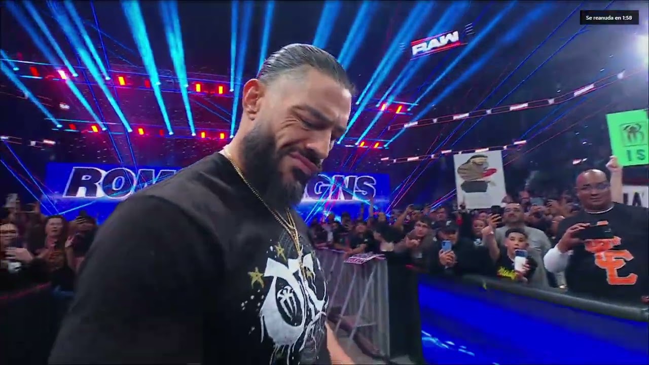Entrada de Roman Reigns - WWE Raw 16/03/2026 (En Espa&ntilde;ol)