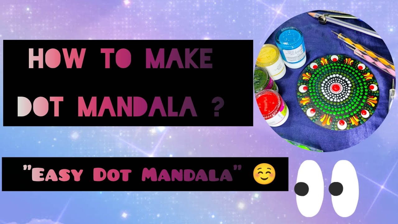 How to Make a Dot Mandala on MDF BOARD ✨| Colorful Dot Mandala Art"