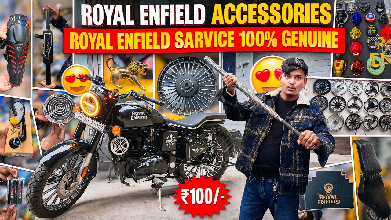 Bullet Accessories & Modification in Patna 🔥 | Royal Enfield Genuine Parts & Service