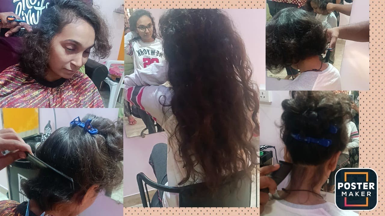 Long to Bobcut and Bobcut to Boycut with nape shave