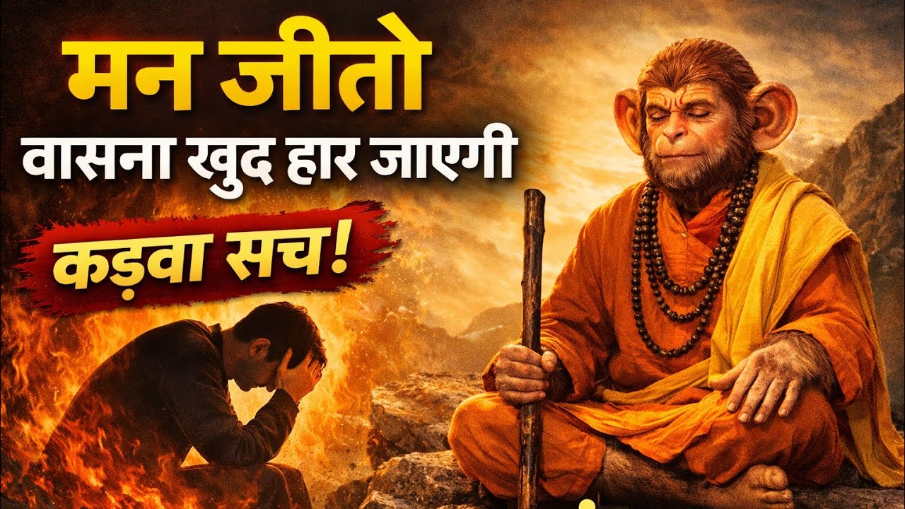 मन जीतो – वासना खुद हार जाएगी | कड़वा सच | Bandar Baba pravachan 