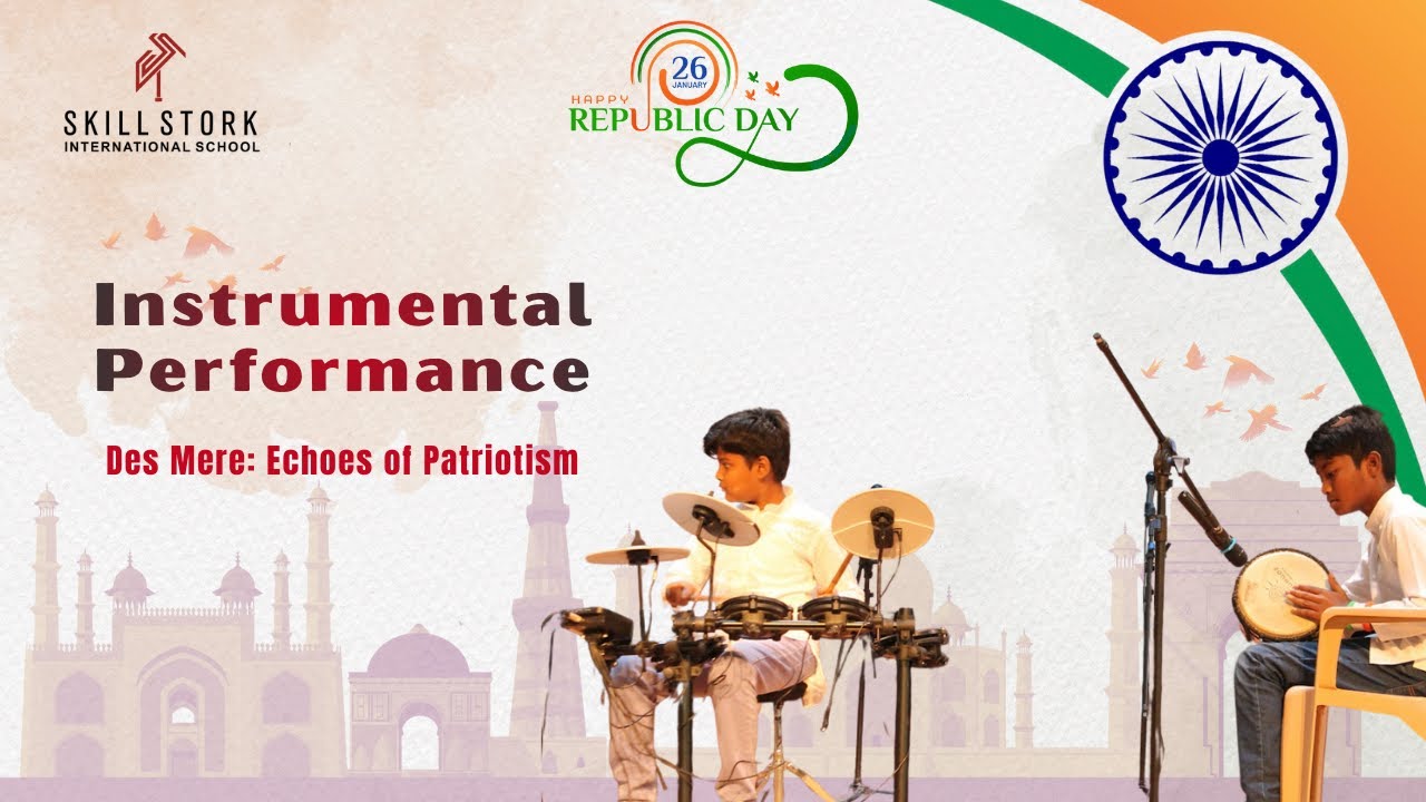 Republic Day Music Instrument Performance | Skill Stork International School