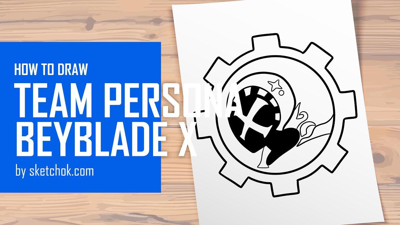 Beyblade X Logo Drawing Tutorial &ndash; Team Persona