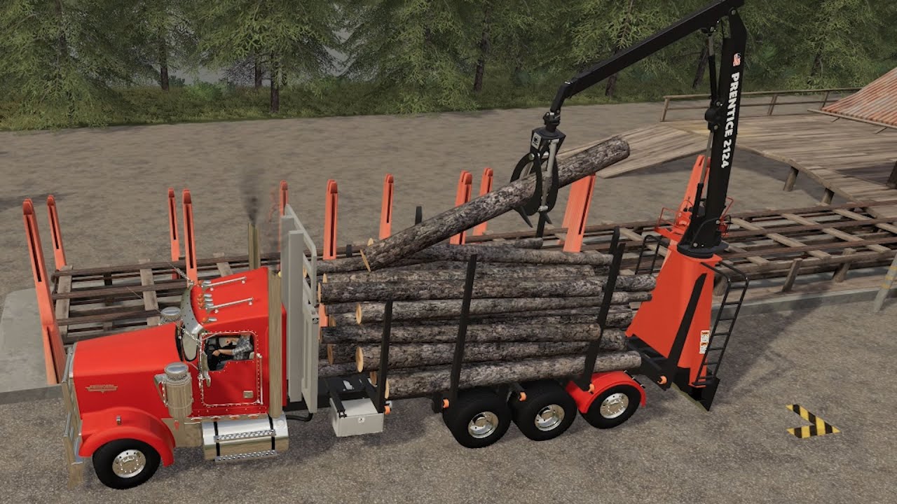 Selling logs on Willamina Forest | FS19 Timelapse | EP #2 | Farming Simulator 19 timelapse