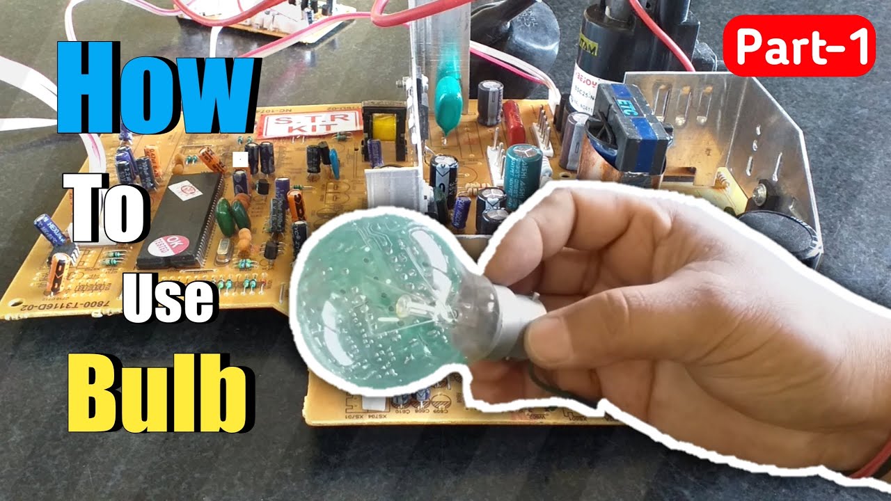 How to use bulb on T.v. power supply.