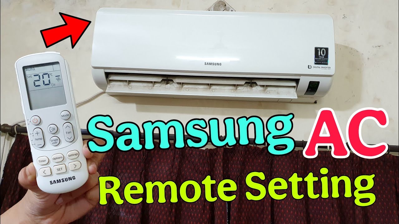 Samsung Inverter Split AC Remote Guide & Basic Function | Samsung Air Conditioner All Remote Setting