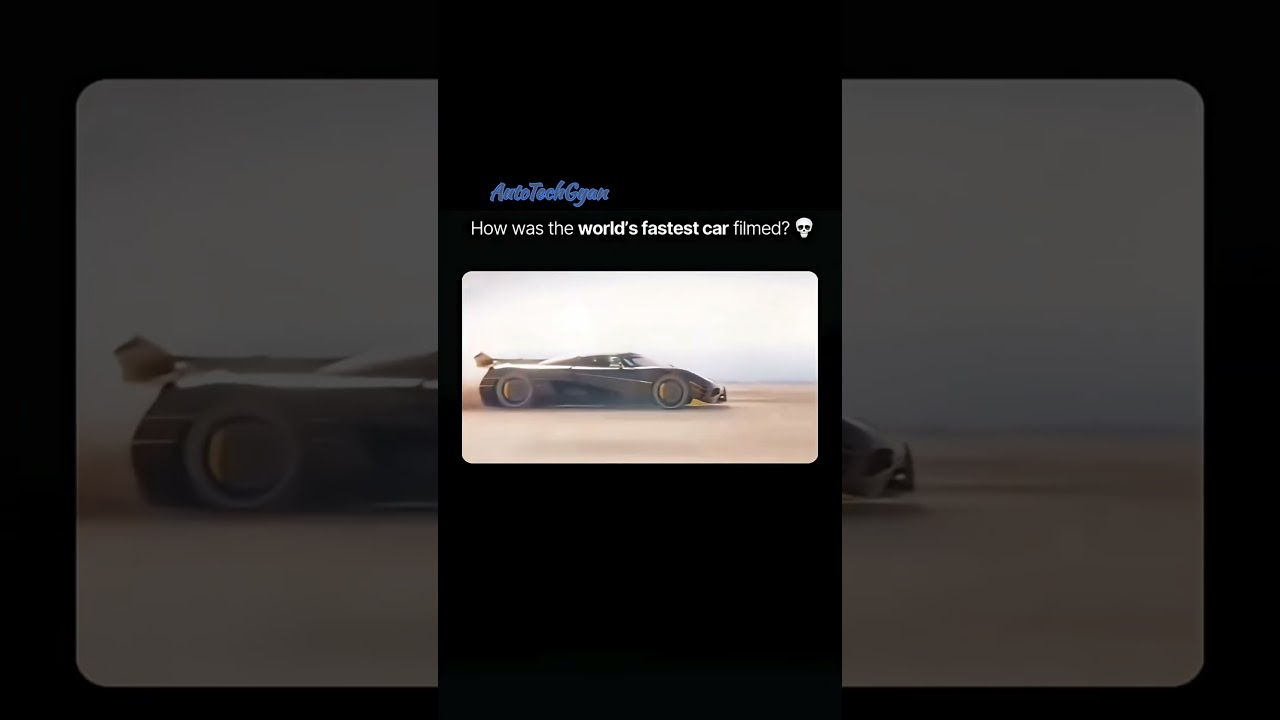How was the world's fastest car filmed ☠️ 