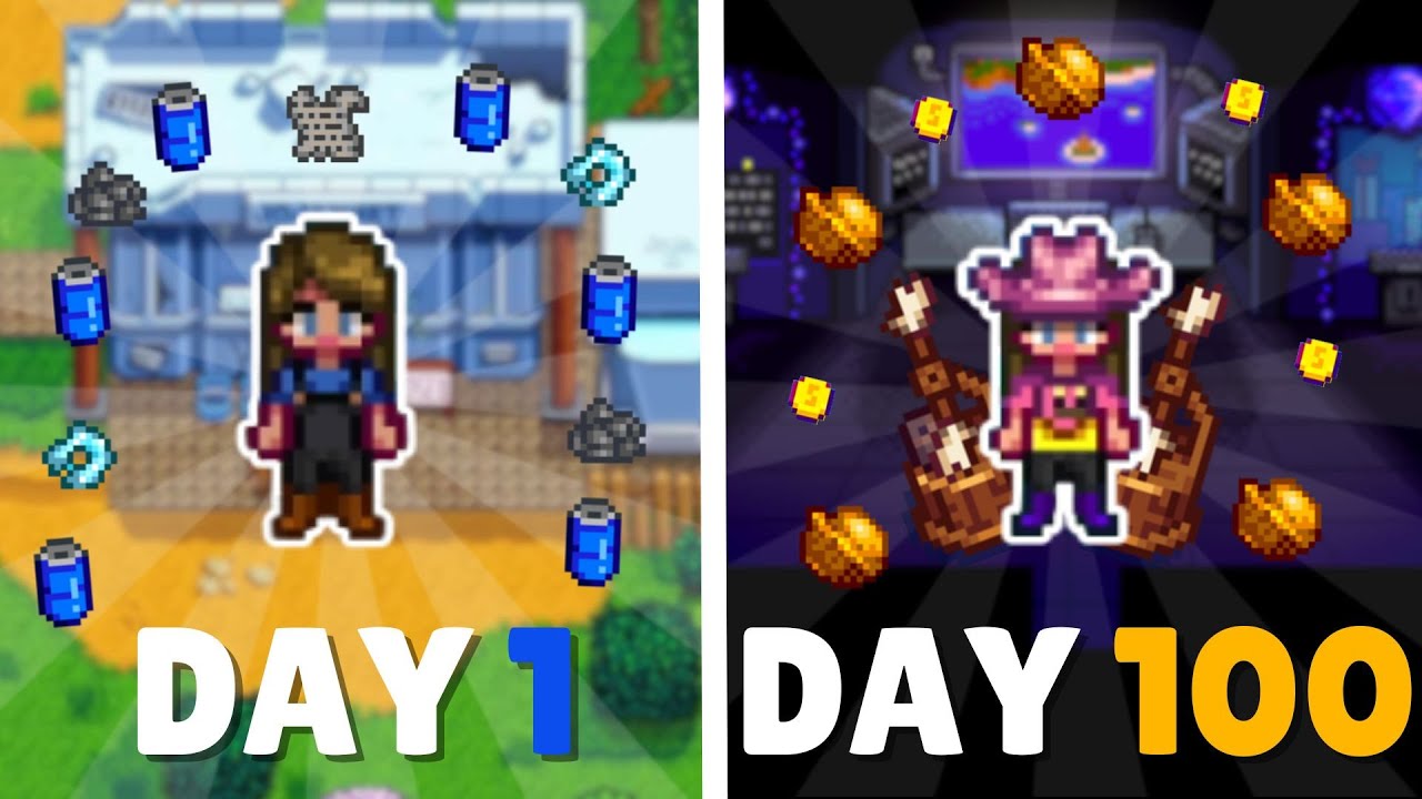 How Far Can I Get with the Joja Route in 100 Days of Stardew Valley?