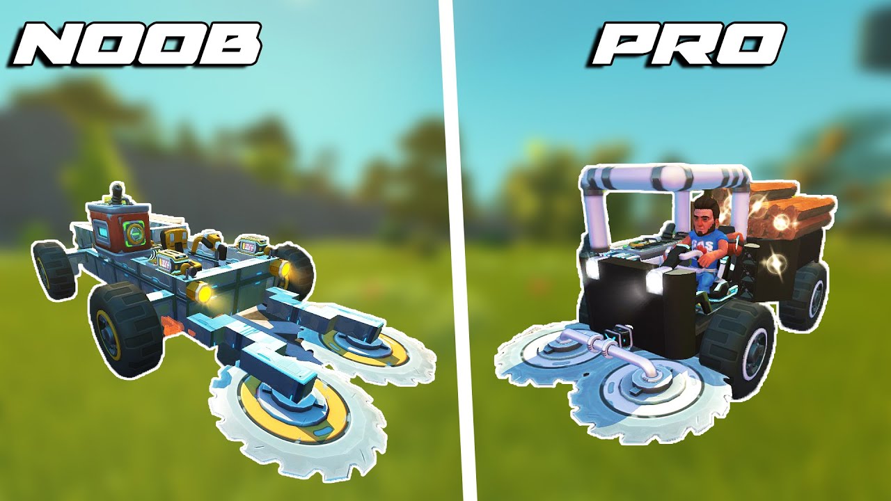 Noob vs PRO Log Cutting Challenge! - Scrap Mechanic