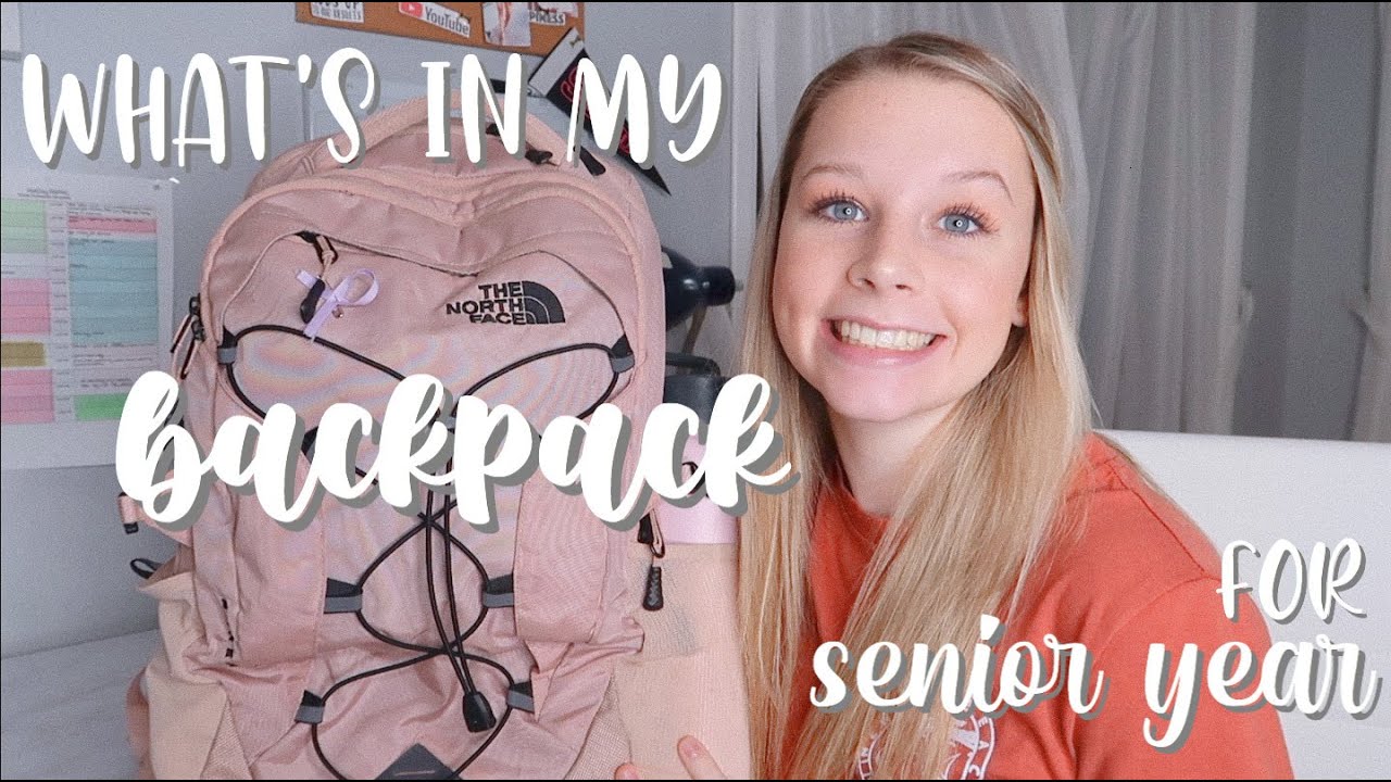 what's in my backpack for my senior year of high school!!