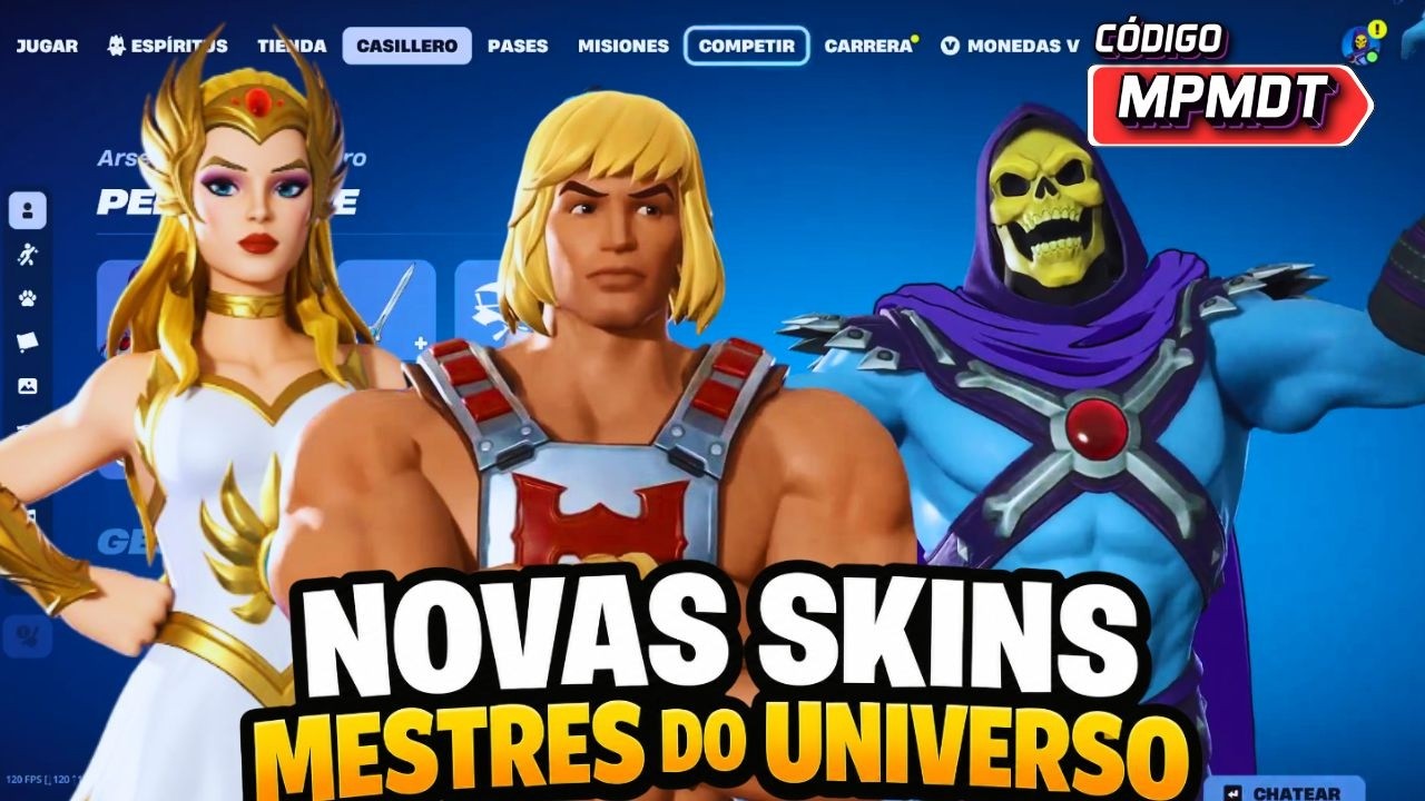 NOVAS SKINS MESTRES DO UNIVERSO NO FORTNITE - LOJA FORTNITE  06/06/26 - C&Oacute;D. MPMDT