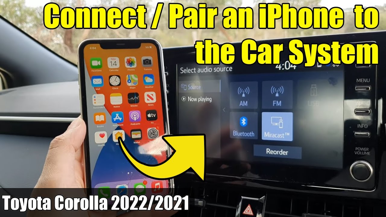 Как подключить iPhone к Toyota Corolla 2021/2022