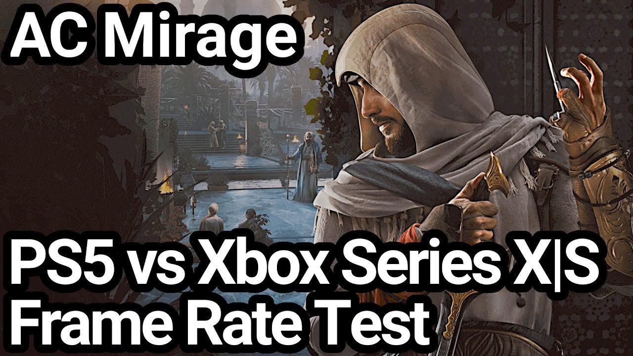 Assassin's Creed Mirage PS5 vs Xbox Series X|S Frame Rate Comparison