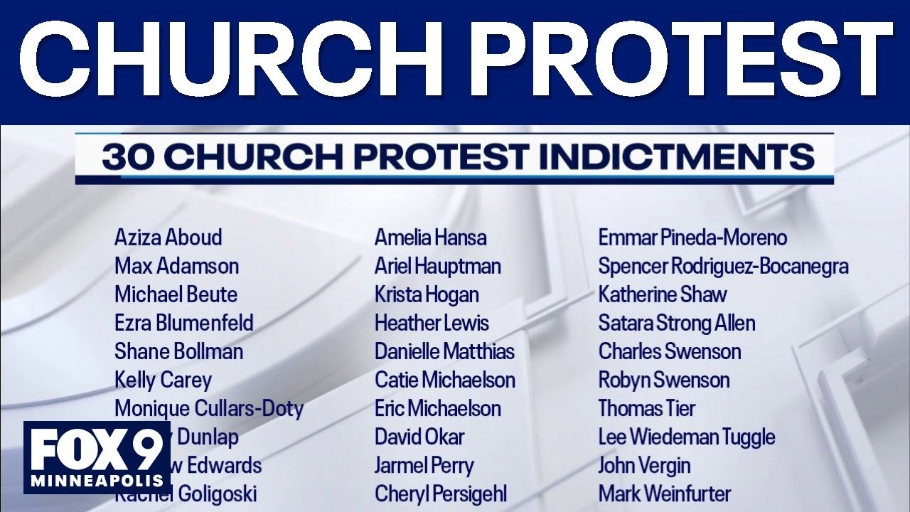Church protest in Minnesota leads to indictment of 30 more people by DOJ