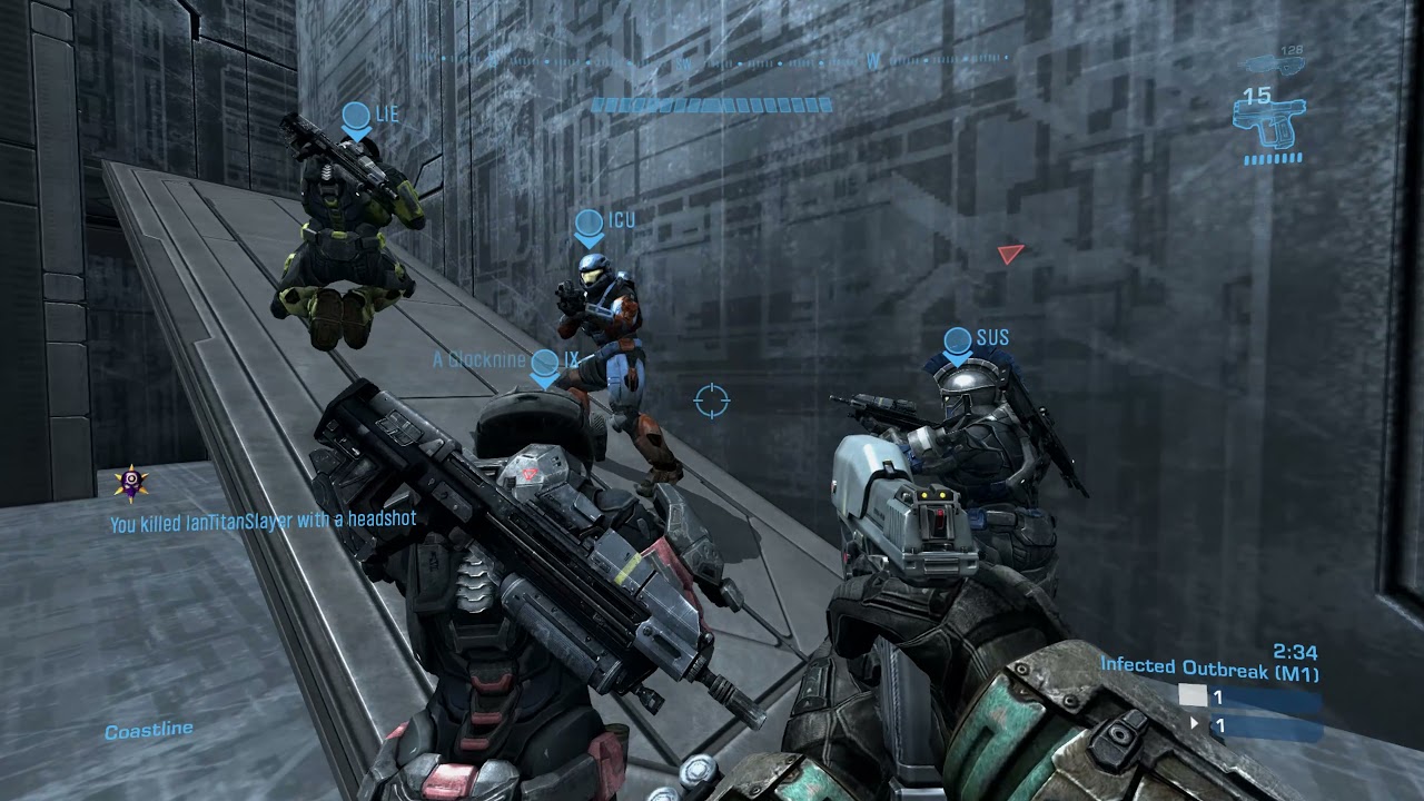 Halo Reach Custom Game Browser: Invasion: Infection Outbreak Gameplay (No Commentary)