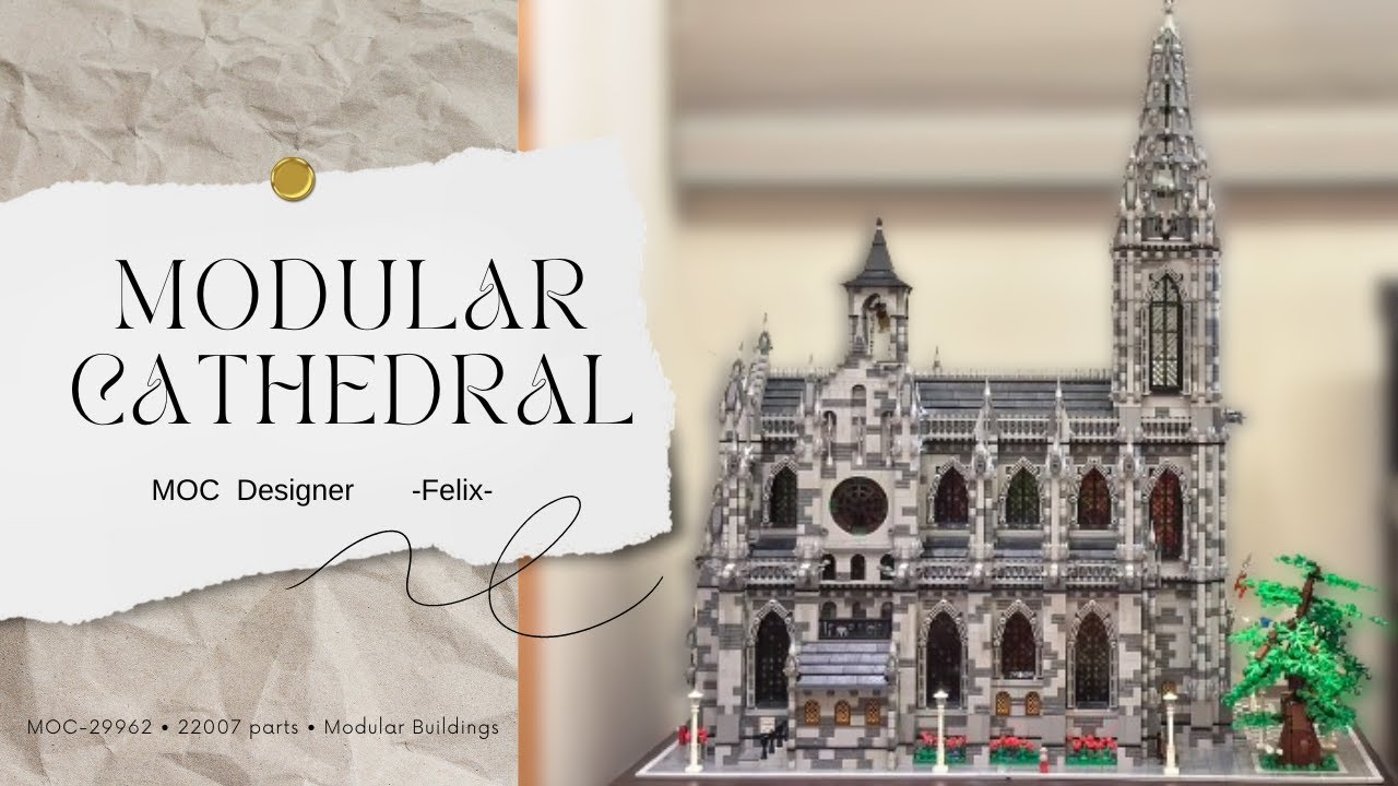 Modular Cathedral | 22007 parts | Lego Stop Motion Record